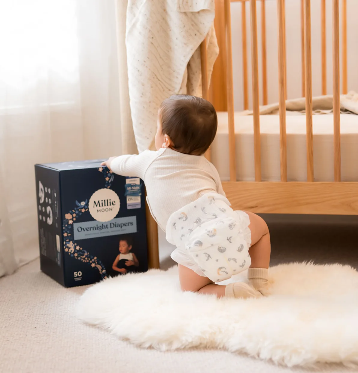 Millie Moon Luxury Overnight Diapers, size 4